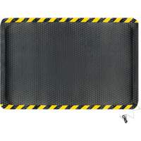 Tapis conductible Hog Heaven, 4' la x 6' lo, 5/8" &eacute;paisseur, Noir/Jaune, Nitrile Groupe Belzile Dickner