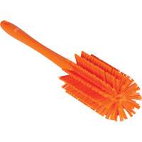 Brosse moyenne avec manche, Soies Ferme, Longueur de 17", Orange Groupe Belzile Dickner