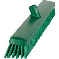 Heavy-Duty Push Broom, Fine/Stiff Bristles, 24", Green Groupe Belzile Dickner