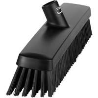 Push Broom Head, Fine/Stiff Bristles, 16-1/2", Polyester/Polypropylene, Black Groupe Belzile Dickner