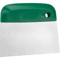 Flexible Stainless Steel Dough Cutter/Scraper, Green, 4-1/2" W x 5-3/4" L Groupe Belzile Dickner