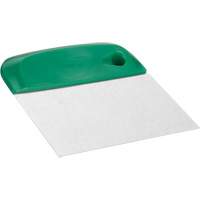 Flexible Stainless Steel Dough Cutter/Scraper, Green, 4-1/2" W x 5-3/4" L Groupe Belzile Dickner