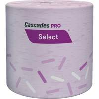PRO Select&reg; Bathroom Tissue, 1 Ply, 1000 Sheets/Roll, White Groupe Belzile Dickner