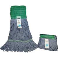 Wide-Band Mop Head, Antimicrobial/Floor Finishing/Specialty, Cotton/Rayon/Synthetic, Loop Style Groupe Belzile Dickner