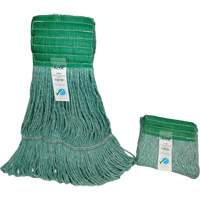 Wide-Band Mop Head, Antimicrobial/Floor Finishing/Specialty, Cotton/Rayon/Synthetic, Loop Style Groupe Belzile Dickner