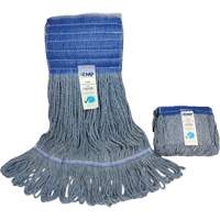 Wide-Band Mop Head, Antimicrobial/Floor Finishing/Specialty, Cotton/Rayon/Synthetic, Loop Style Groupe Belzile Dickner