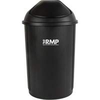 Half-Round Garbage Bin with Lid, Polyethylene, 21 US gal. Groupe Belzile Dickner
