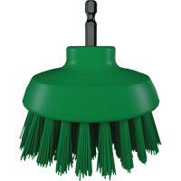 HyDrive Round Drill Brush, Extra Stiff Bristles, 3-1/10" Long, Green Groupe Belzile Dickner