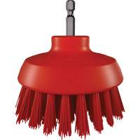HyDrive Round Drill Brush, Extra Stiff Bristles, 3-1/10" Long, Red Groupe Belzile Dickner
