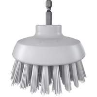 HyDrive Round Drill Brush, Extra Stiff Bristles, 3-1/10" Long, White Groupe Belzile Dickner