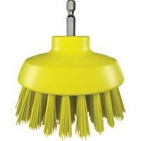 HyDrive Round Drill Brush, Extra Stiff Bristles, 3-1/10" Long, Yellow Groupe Belzile Dickner