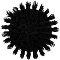 HyDrive Round Drill Brush, Extra Stiff Bristles, 3-1/10" Long, Black Groupe Belzile Dickner