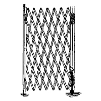Galvanized Folding Security Gates, Fixed Single Folding, 4' L x 6' H Expanded KA035 | Dickner Inc