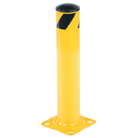 Safety Bollard, Steel, 24" H x 4.5" W, Yellow Groupe Belzile Dickner