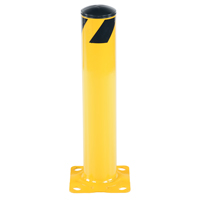 Safety Bollard, Steel, 24" H x 4.5" W, Yellow Groupe Belzile Dickner
