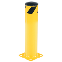 Safety Bollard, Steel, 24" H x 5-1/2" W, Yellow Groupe Belzile Dickner