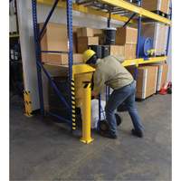 Bollard, Steel, 42" H x 5-1/2" W, Yellow Groupe Belzile Dickner