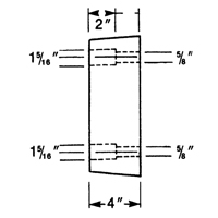 Molded Rubber Dock Guards, Rubber, 13" W x 4" D x 12" H Groupe Belzile Dickner
