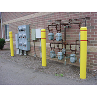 Polyethylene Bollard Covers, 6-5/8" Dia. x 52" L, Yellow Groupe Belzile Dickner