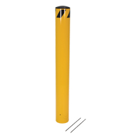 Pour-In-Place Bollards, Steel, 36-1/2" H x 5-9/16" W, Yellow Groupe Belzile Dickner