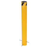 Pour-In-Place Bollards, Steel, 36-1/2" H x 5-9/16" W, Yellow Groupe Belzile Dickner
