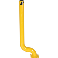 Offset Bollard, Steel, 54" H x 4-1/2" W, Yellow Groupe Belzile Dickner