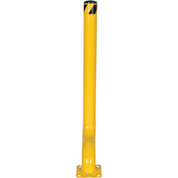 Offset Bollard, Steel, 54" H x 4-1/2" W, Yellow Groupe Belzile Dickner