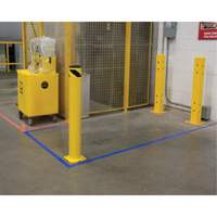 Safety Bollard, Steel, 42" H x 5-1/2" W, Yellow Groupe Belzile Dickner