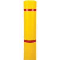 Capuchon en poly&eacute;thyl&egrave;ne pour borne de protection, 4-1/2" dia. x 64" l, Rouge/Jaune Groupe Belzile Dickner