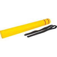 Capuchon en poly&eacute;thyl&egrave;ne pour borne de protection, 6-5/8" dia. x 60" l, Rouge/Jaune Groupe Belzile Dickner