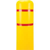 Capuchon en poly&eacute;thyl&egrave;ne pour borne de protection, 6-5/8" dia. x 60" l, Rouge/Jaune Groupe Belzile Dickner