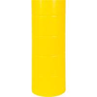 Capuchon en poly&eacute;thyl&egrave;ne pour borne de protection, 6-5/8" dia. x 60" l, Rouge/Jaune Groupe Belzile Dickner