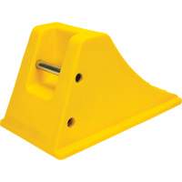Wheel Chocks with Aluminum Tread, Polyurethane, Safety Yellow, 11-1/4" W x 21" D x 12-1/4" H Groupe Belzile Dickner