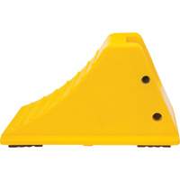 Wheel Chocks with Rubber Tread, Polyurethane, Yellow, 11-1/4" W x 21" D x 12-1/4" H Groupe Belzile Dickner