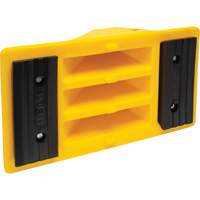 Wheel Chocks with Rubber Tread, Polyurethane, Yellow, 11-1/4" W x 21" D x 12-1/4" H Groupe Belzile Dickner