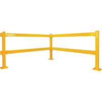 Garde-corps Lift-Out, Acier, 3' lo x 4" h, Jaune s&eacute;curit&eacute; OSHA Groupe Belzile Dickner