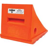 15 Ton General Purpose Wheel Chock, Urethane, Orange Groupe Belzile Dickner