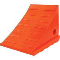 25 Ton General Purpose Wheel Chock, Urethane, Orange Groupe Belzile Dickner