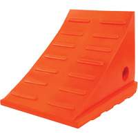 35 Ton General Purpose Wheel Chock, Urethane, Orange Groupe Belzile Dickner