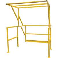 Mezzanine Safety Gate, 70" L x 77" H, 78" Raised, Yellow Groupe Belzile Dickner