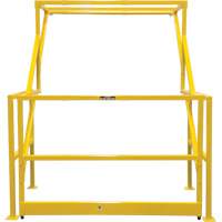 Mezzanine Safety Gate, 70" L x 77" H, 78" Raised, Yellow Groupe Belzile Dickner