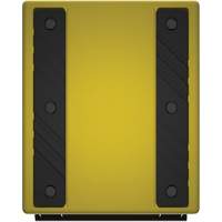 Cale de roue ultra-robuste pour l'exploitation mini&egrave;re Checkers Safety, PEHD, Jaune, 14-1/2" la x 17-1/2" p x 16" h Groupe Belzile Dickner