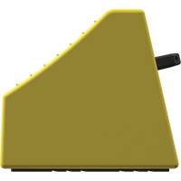 Cale de roue ultra-robuste pour l'exploitation mini&egrave;re Checkers Safety sans support, PEHD, Jaune, 14-1/2" la x 17-1/2" p x 16" h Groupe Belzile Dickner