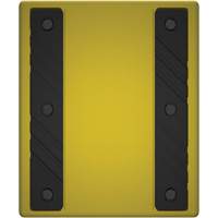 Cale de roue ultra-robuste pour l'exploitation mini&egrave;re Checkers Safety sans support, PEHD, Jaune, 14-1/2" la x 17-1/2" p x 16" h Groupe Belzile Dickner