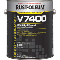 High-Performance V7400 System 340 VOC DTM Alkyd Enamel, Black, High-Gloss, Gallon Groupe Belzile Dickner