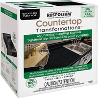 Syst&egrave;me de rev&ecirc;tement mouchet&eacute; pour comptoir Countertop Transformations, 2,37 L, Trousse, Tache noire Groupe Belzile Dickner