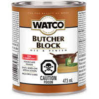 Watco&reg; Butcher Block Oil & Finish, 473 ml, Clear, Transparent Groupe Belzile Dickner