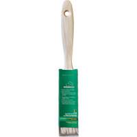 Pinceau pour murs et moulures One Coat, Soie blanche, Manche Bois, Largeur de 1" Groupe Belzile Dickner