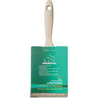 Pinceau pour murs et moulures One Coat, Soie blanche, Manche Bois, Largeur de 4" Groupe Belzile Dickner