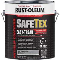 SafeTex&reg; Easy-Tread Acrylic Coating, 1 gal., Water-Based, Flat/Textured, Grey Groupe Belzile Dickner